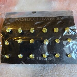 FASHION JEWELRY 9 PAIR EARRINGS